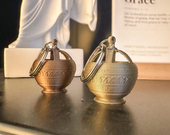 LDS Liahona Keychain 3D Printed | Book of Mormon Gift, Missionary Gift, Seminary or Baptism Gift, LDS Teaching Aid, Liahona LDS Gift