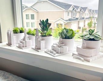 Custom LDS Temple Wedding Gift, Succulent/Flower Planter Choose Your Temple 3D Printed Replica - Plant NOT Included
