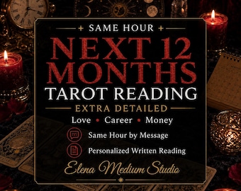 Tarotconsult voor de komende 12 maanden, hetzelfde uur: liefde, carrière, geld, toekomstvoorspellingen, spirituele begeleiding