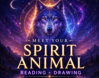 Lectura psíquica de animales espirituales y dibujo personalizado: descubre tu animal de poder, mensajes de tu guía espiritual e información sobre protección energética.