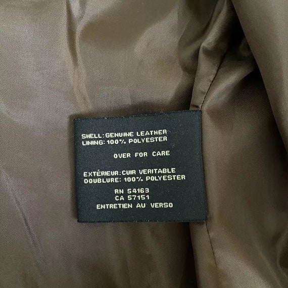 Vintage Cole Haan Jacket Womens XL Brown 100 Leather Casual Zip Etsy