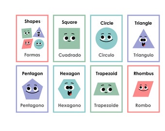 Tarjetas didácticas de formas