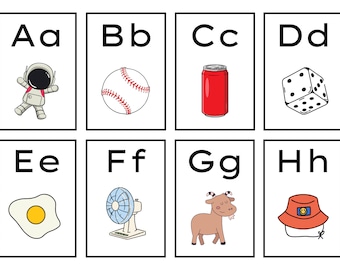 Tarjetas didácticas del alfabeto