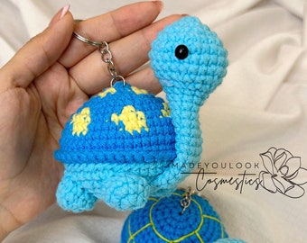 Turtle Crotchet Keychain Handmade Crotchet Amigurumi Turtle Custom Color Turtle Accessories Crotchet Bag Hanging Personalized Gifts For Her