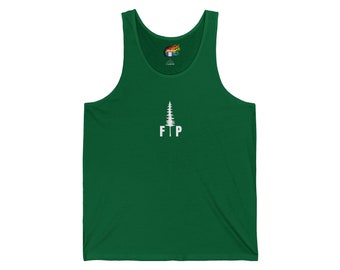 Camiseta sin mangas FIP Fire Island Pines para hombres gay – Camiseta sin mangas Bella y Canvas Unisex Jersey – Camisa del Orgullo Gay en varios colores y tamaños