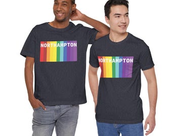 Camiseta del orgullo de Northampton - Ropa del orgullo LGBTQ - Camiseta LGBTQ colorida de Northampton - Camiseta del orgullo unisex para celebraciones