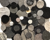 1 oz or 2 oz Wool Pennies Die cut Circles Felted Dots Various Sizes Recycled Wool and Cashmere Sweaters