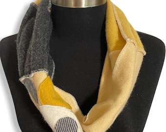 Recycled Cashmere Cowl |  Cozy Winter Scarf | Handmade Infinity Neck Warmer