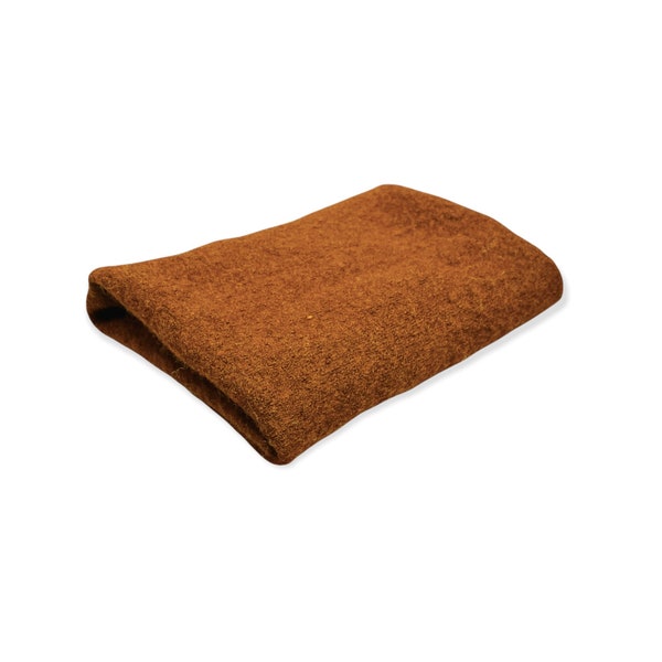 Choice of Big Felted Wool Remnants | Preshrunk Thick Merino Scraps | Upcycled Rust Sweater Pieces