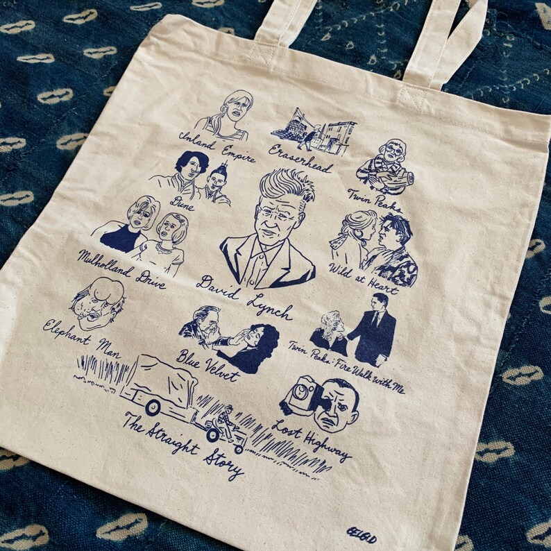 David Lynch navy ink tote image 2