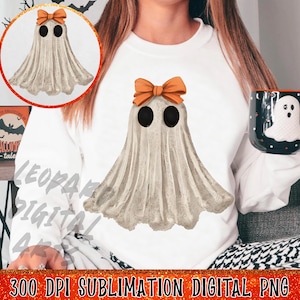 Fantasma de renda de Halloween PNG, Coquete assustador PNG, Laço laranja fantasma feminino PNG, Fantasma de renda PNG, Temporada assustadora PNG, Fantasma de Halloween PNG, Fantasma