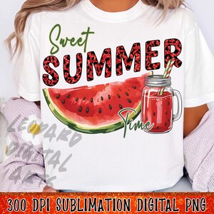 Sweet Summer Time Png, Hello Summer Png, Watermelon Png, Sublimation Design, Summer Png, Summer Vibes Png, Girly Summer Png, Fruit Png