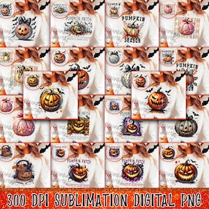Retro Halloween Bundle png, Kokette Bogen Bundle png, Spooky Mama png, Kürbis Bundle png, Herbst Kürbis Bündel Png, Disco Kürbis Bündel
