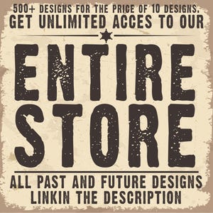 Entire Store Bundle, All Past and Future Designs, Commercial Use License, Google Drive Access, Whole Etsy Shop, PNG Bundle, Digital Download