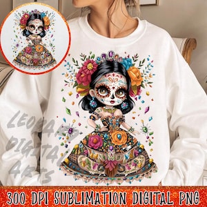Dag van de doden png, Catrina png, La Catrina png, La Catrina, Sugarskull png, Calavera dead png, Girly halloween png, skelet png, Dead png
