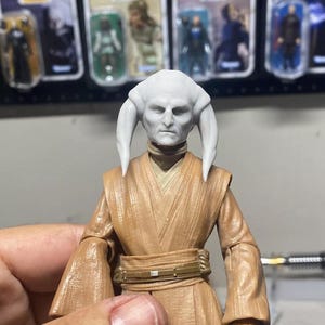 Jedi Master Saesee Tiin Black Series 1:12/18/6 Head Sculpt 3D Print