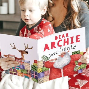 Personalisierte Kinderbuchstabe vom Weihnachtsmann Geschichte Bücher Erste Weihnachtsgeschenke Heiligabend Kastenfüller Strümpfe für Mädchen Baby Jungen Geschenke Ideen Buch