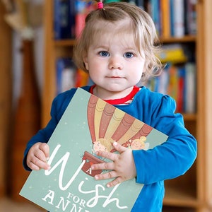 Livre de voeux d'enfant personnalisé Cadeau de baptême personnalisé, Cadeau de naissance Idée cadeau premier anniversaire pour bébé et enfant image 1