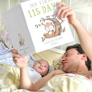 Personalised New Dads Book from baby, A story for my Daddy, First fathers Day gift, Thank you from baby to the best Dad, a very special gift image 1