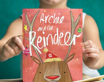 Personalised Kids Reindeer Story Book First Christmas Gifts Xmas Eve Box Fillers Stockings For Girls Baby Boys Presents Ideas Book Keepsake