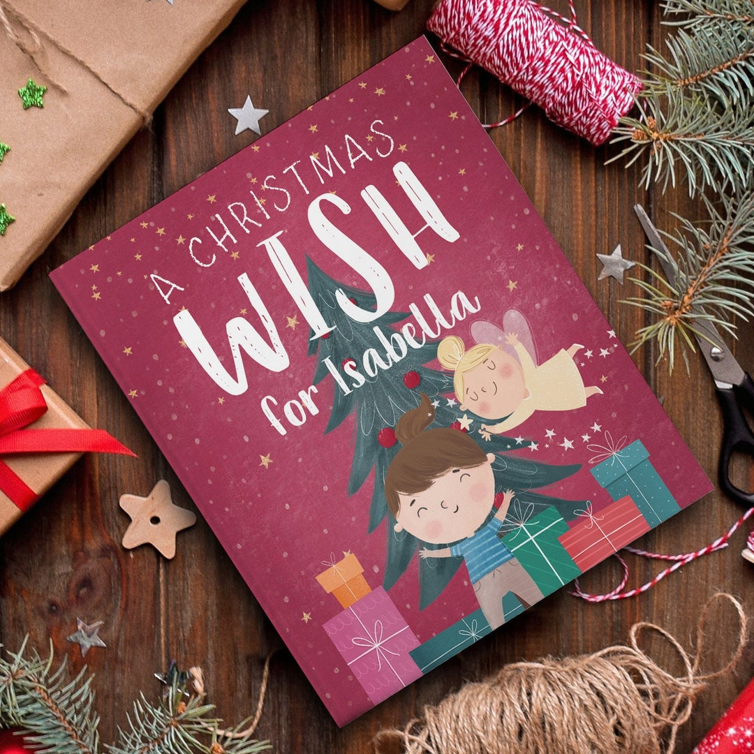 Personalised Christmas Wish Book First Babies Christmas Gifts Xmas Eve Box  Fillers Stockings for Girls Boys Kids Presents Ideas Books Gift 
