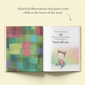 Personalised First Birthday Storybook with Name - Custom Keepsake Gift for Boys & Girls, Perfect 1st Birthday Present for 1-Year-Olds image 8