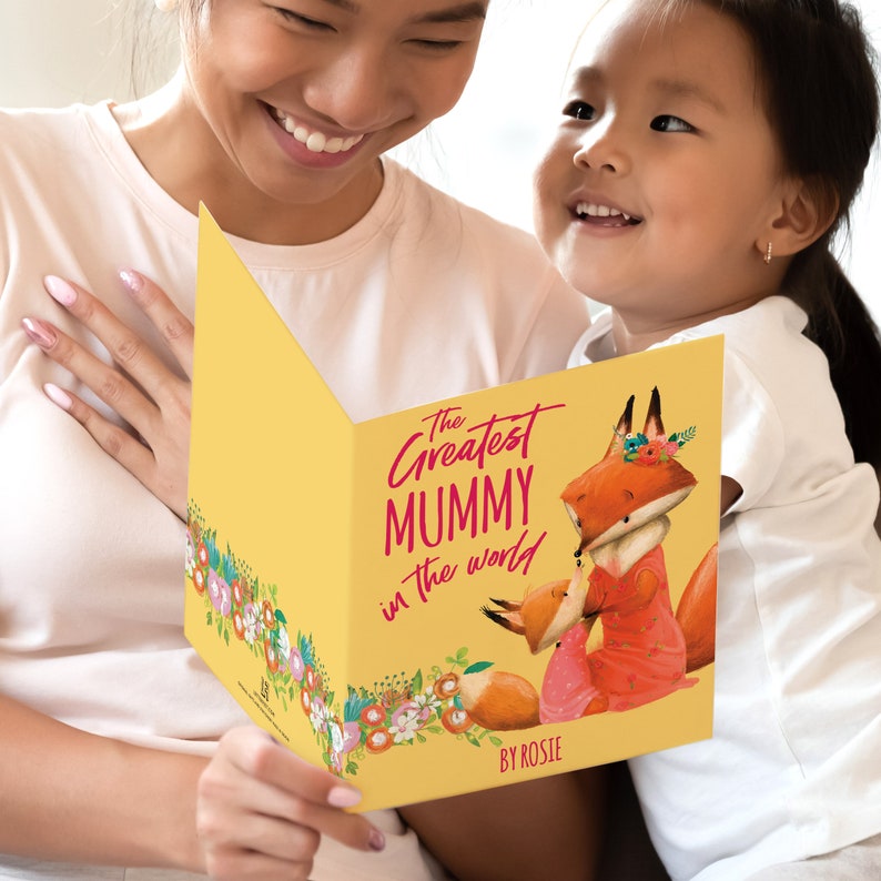 Greatest Mummy in the World Hardcover book, from the children Unique Mother's Day gift for Mommy, Best Mum gift, Our Special Mummy image 1