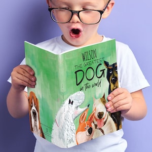 Personalized Greatest Dog in the World story book for kids, puppy and pet gift for children and family. Ideal   Stocking Filler