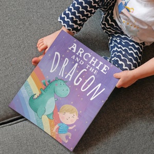 Personalized Dragon Story Book  Perfect 1st Birthday, Christening Gifts for Babies, Kids & Children Unique Custom Keepsake Present Idea US