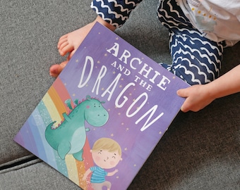 Personalized Dragon Story Book  Perfect 1st Birthday, Christening Gifts for Babies, Kids & Children Unique Custom Keepsake Present Idea US