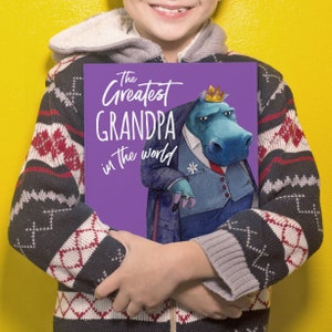 Greatest Grandad in the World storybook Unique Personalized Gift for Grandpa From the Grandchildren with love image 1