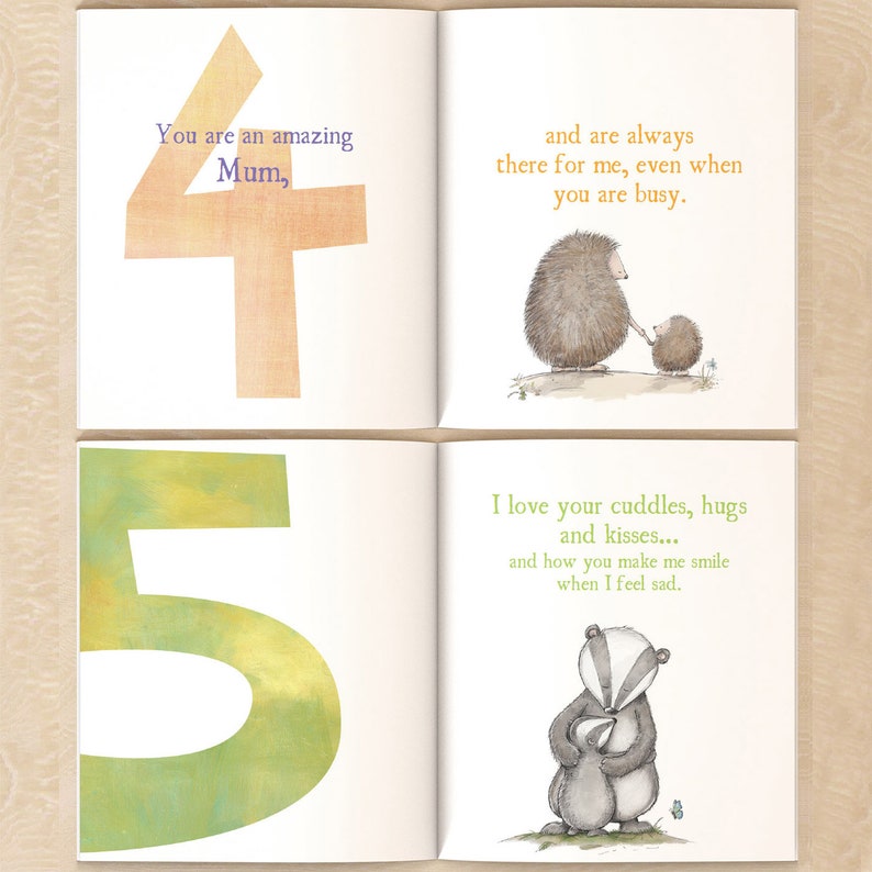 Reasons We Love Mommy Personalised Softcover Book, Unique Mother's Day Gift, Read together children's story 10 things we love about Mum image 7