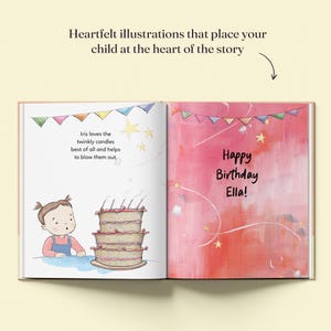 Personalised First Birthday Storybook with Name - Custom Keepsake Gift for Boys & Girls, Perfect 1st Birthday Present for 1-Year-Olds image 16