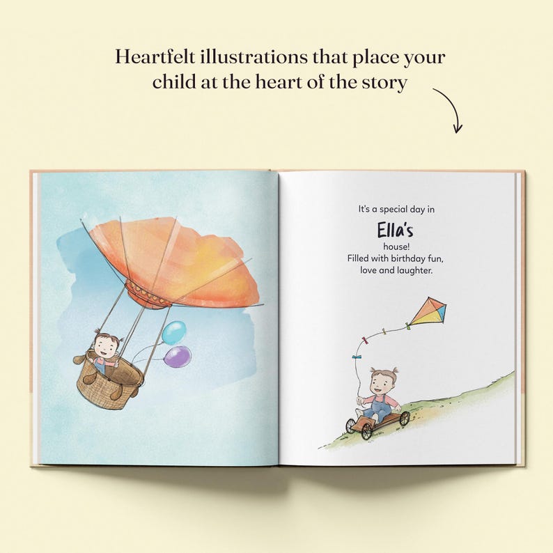 Personalised First Birthday Storybook with Name - Custom Keepsake Gift for Boys & Girls, Perfect 1st Birthday Present for 1-Year-Olds image 14