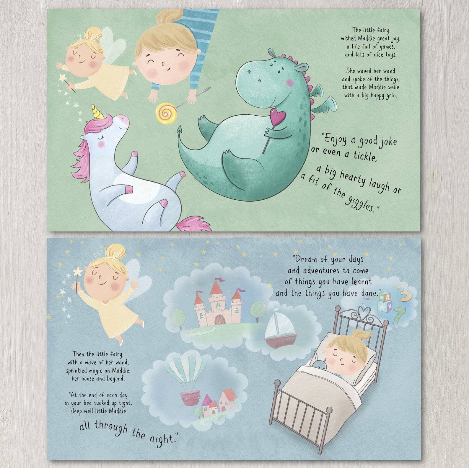 Personalized Wish Children's Book Christening Gift Etsy UK