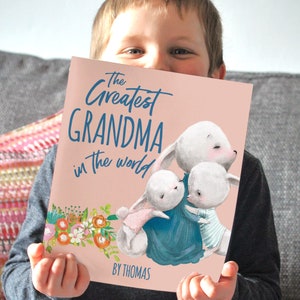 Greatest Grandma in the world  Personalised Book from the children Mother's Day present for Nanna Gran Birthday Gift Idea from Grandchildren