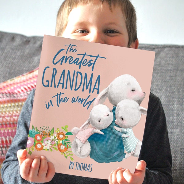 Greatest Grandma in the world  Personalised Book from the children Mother's Day present for Nanna Gran Birthday Gift Idea from Grandchildren