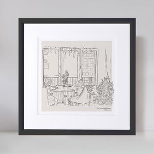 Kundenspezifische Hand-gezeichnete Haus-Bleistiftskizze - Personalisiertes neues Zuhause-Geschenk, Haus-Illustration, Hauseinweihung Kunst Bild 3