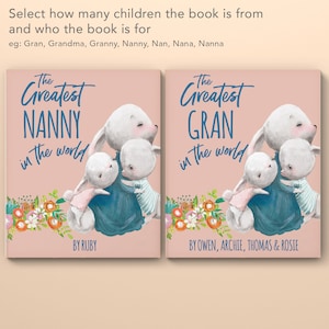 Greatest Grandma in the world Personalised Book from the children Mother's Day present for Nanna Gran Birthday Gift Idea from Grandchildren image 2