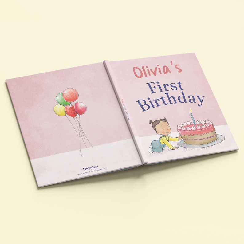 Personalised First Birthday Storybook with Name - Custom Keepsake Gift for Boys & Girls, Perfect 1st Birthday Present for 1-Year-Olds image 18