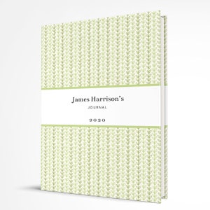 Personalised Gardening Journal Gift, Personalized Green Notebook for writing garden plans, thoughts and ideas perfect for Mother's Day image 3