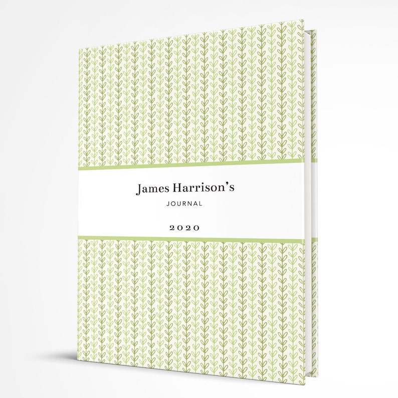 Personalised Gardening Journal Gift, Personalized Green Notebook for writing garden plans, thoughts and ideas perfect for Mother's Day image 3