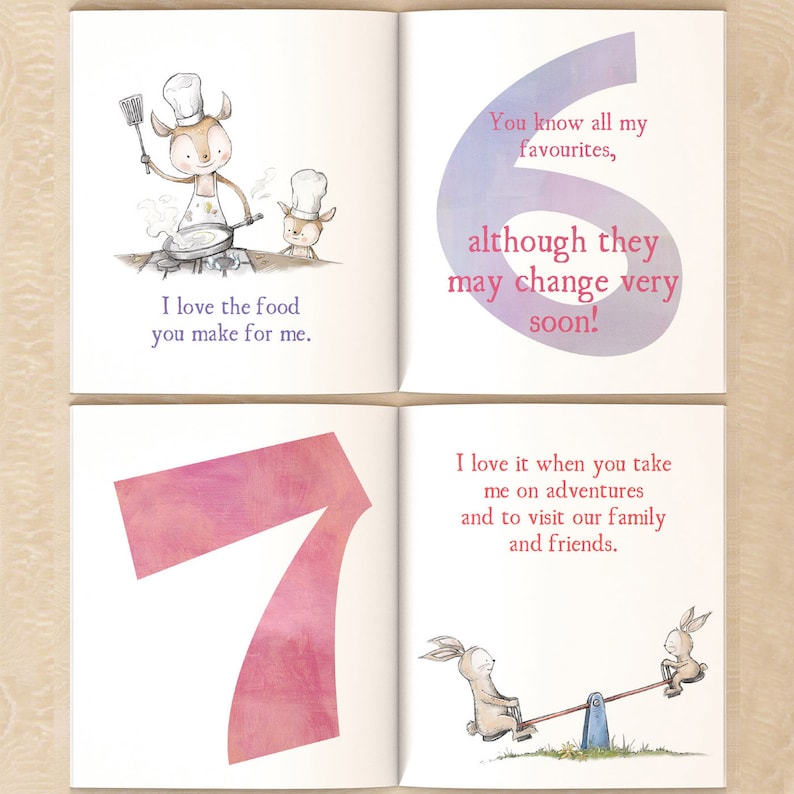 Reasons We Love Mommy Personalised Softcover Book, Unique Mother's Day Gift, Read together children's story 10 things we love about Mum image 8