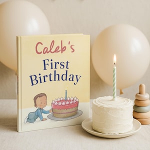 Personalised First Birthday Storybook with Name - Custom Keepsake Gift for Boys & Girls, Perfect 1st Birthday Present for 1-Year-Olds image 4