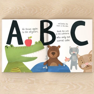 Personalised Alphabet Zoo Story Book Personalized First 1st Birthday Babies christening gifts Kids and Baby Childrens For Gift Present Idea image 3