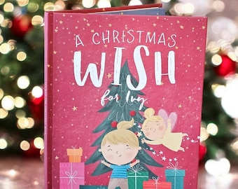 Gepersonaliseerd kerstboek voor kinderen – Eerste kerstverlangenboek, opvuller voor kerstavond. Kerstcadeau voor kinderen. Kousvullers