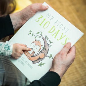 Premier livre de fête des pères personnalisé - cadeau souvenir unique de bébé à papa, premier cadeau de fête des pères personnalisé pour papa, idée cadeau d'anniversaire