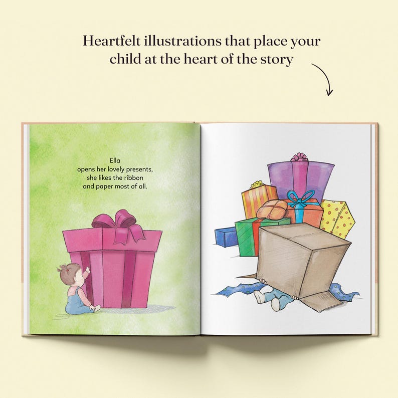 Personalised First Birthday Storybook with Name - Custom Keepsake Gift for Boys & Girls, Perfect 1st Birthday Present for 1-Year-Olds image 13