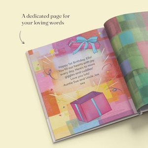 Personalised First Birthday Storybook with Name - Custom Keepsake Gift for Boys & Girls, Perfect 1st Birthday Present for 1-Year-Olds image 19