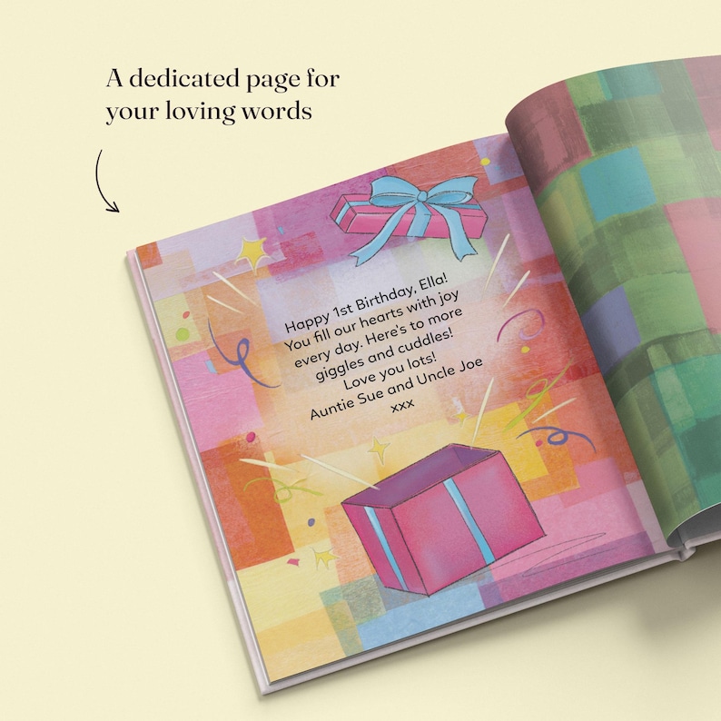 Personalised First Birthday Storybook with Name - Custom Keepsake Gift for Boys & Girls, Perfect 1st Birthday Present for 1-Year-Olds image 19
